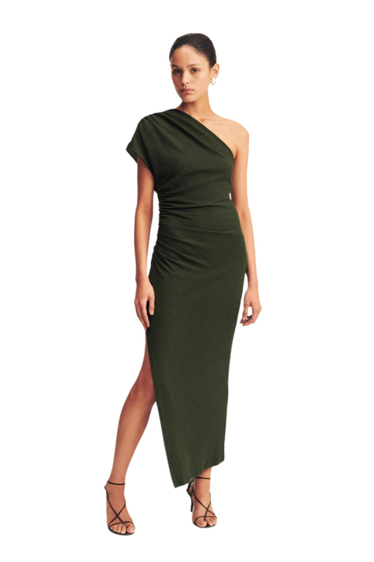 Beau Asymmetrical Midi Dress