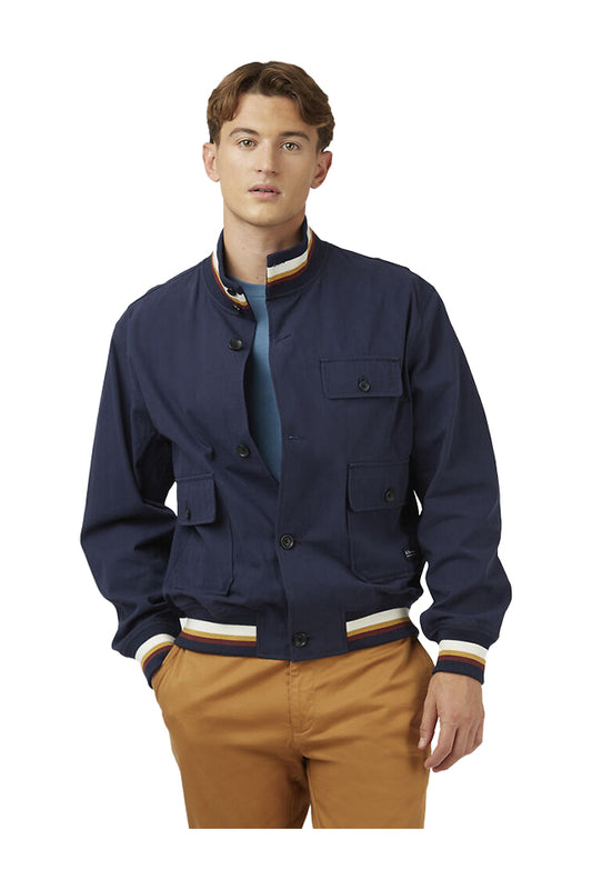 Ben Sherman Utility Bomber Jacket Dark Navy