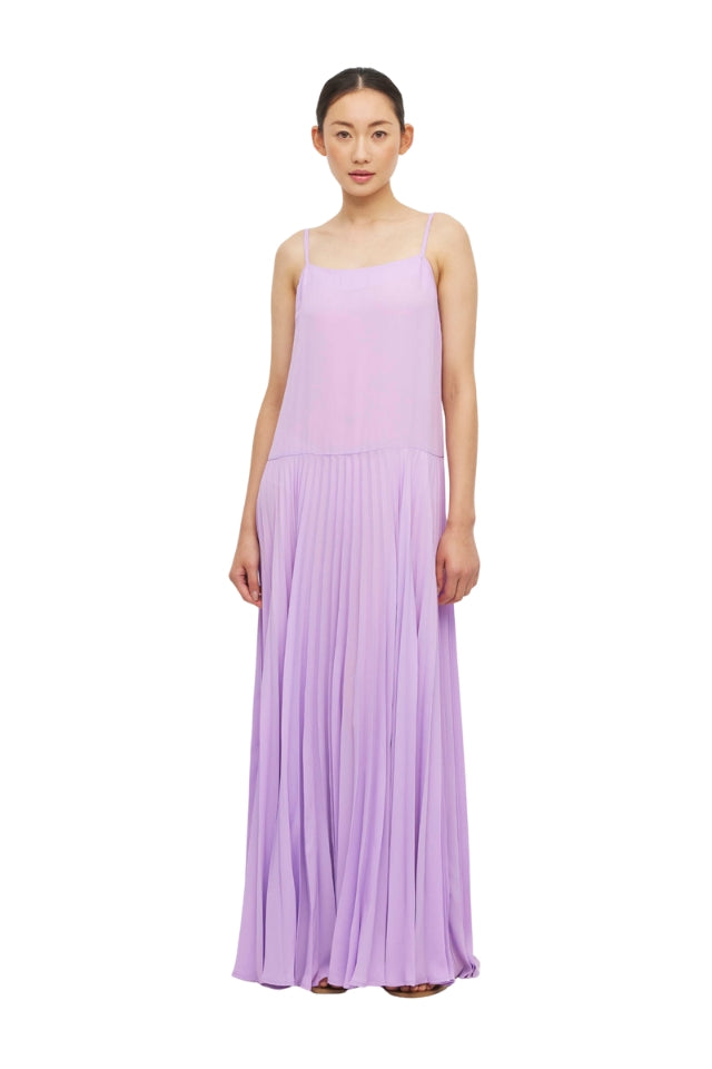 Betty Pleat Dress - Lilac