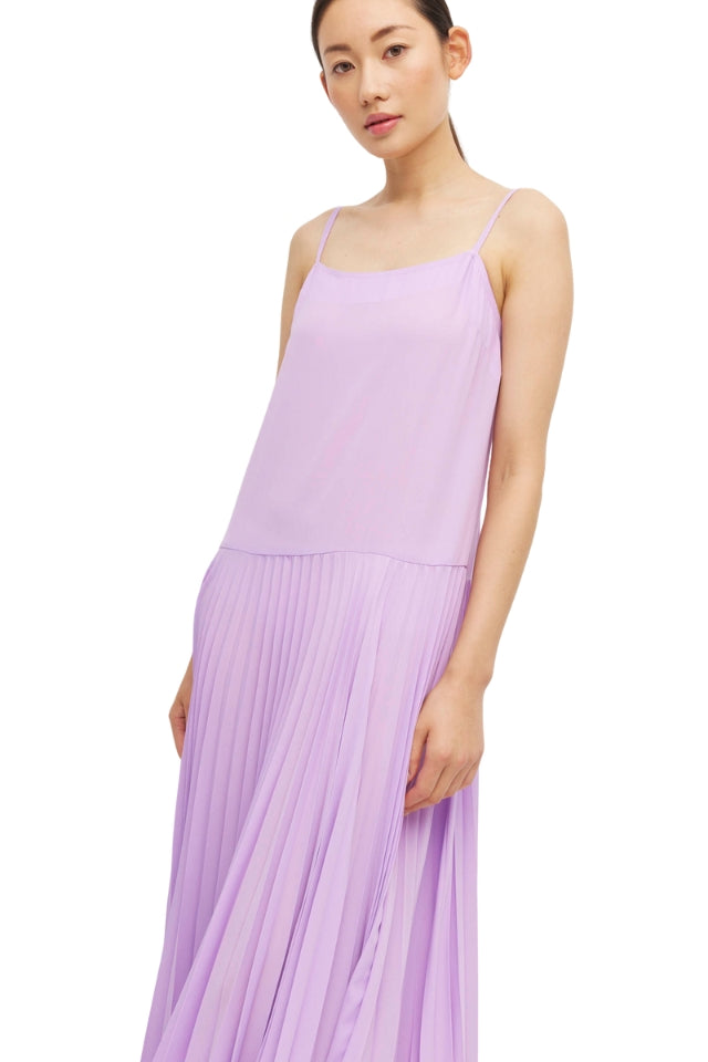 Betty Pleat Dress - Lilac