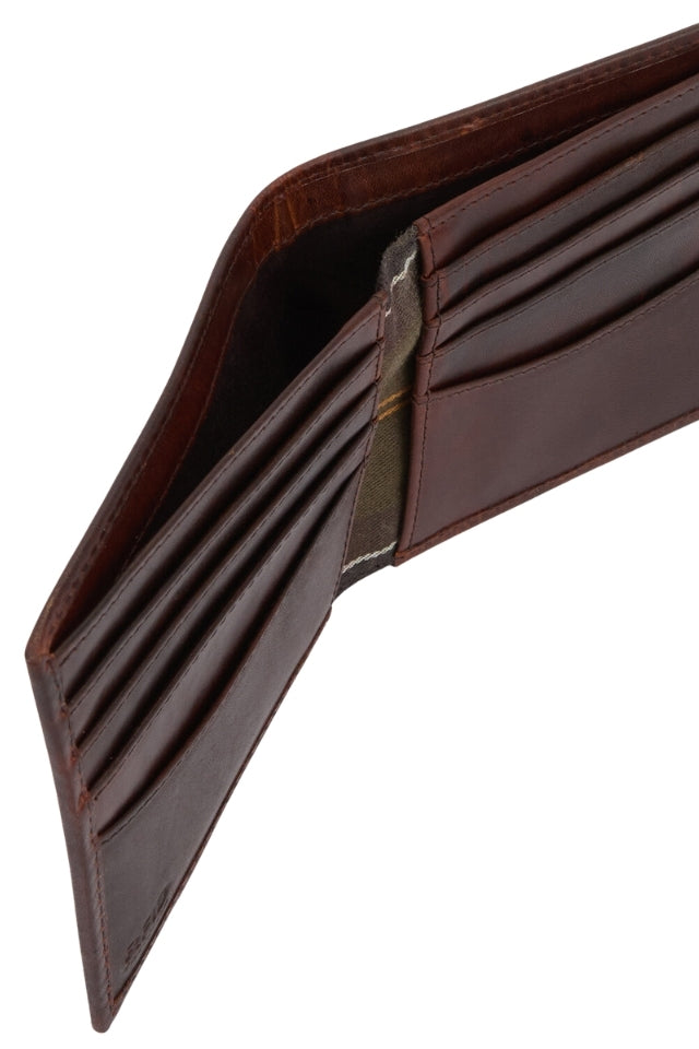Bilton Leather Wallet - Burnt Chocolate Brown