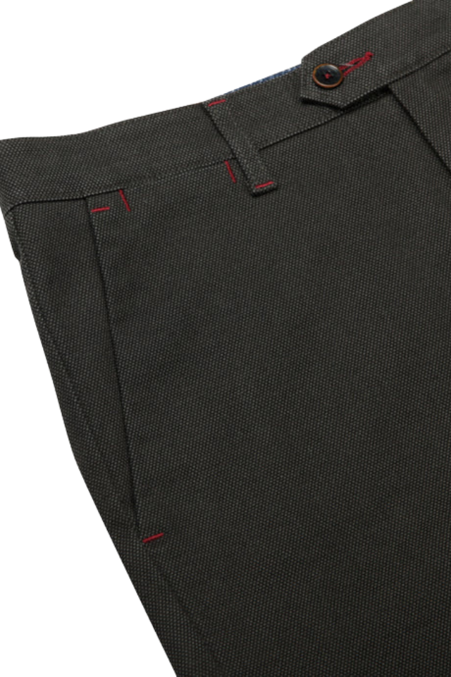 Soho Birdseye Green Chinos