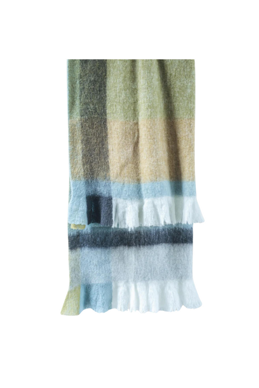 Bivio Throw - Ocean, Olive