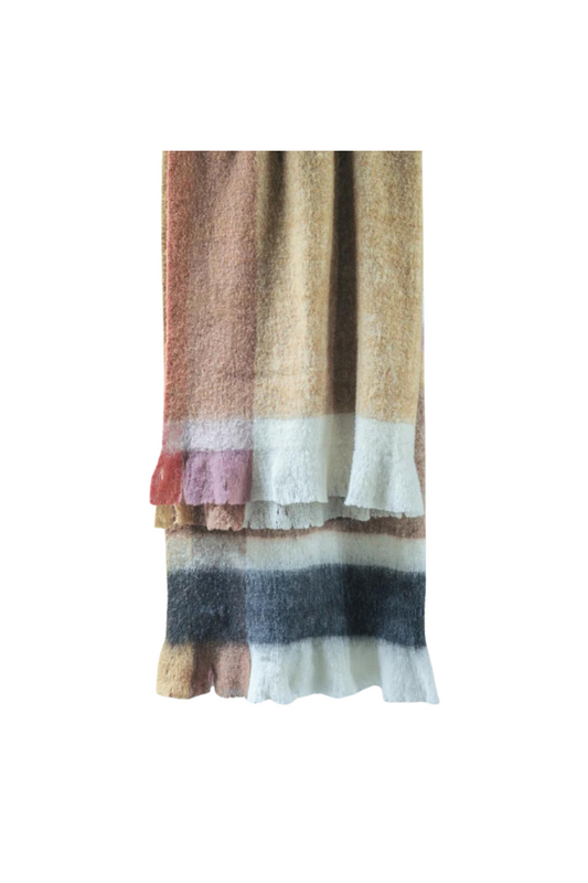 Bivio Throw - Sepia, Ochre