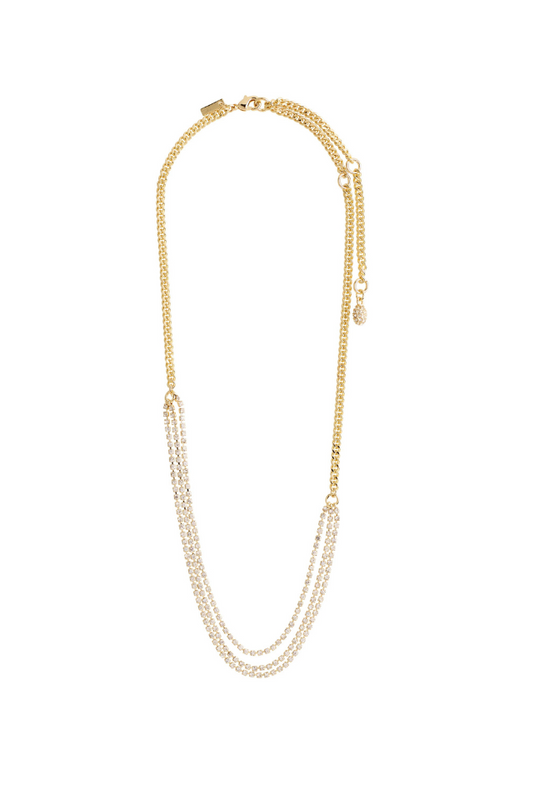 Blossom Recycled Curb Chain Necklace 2-in-1