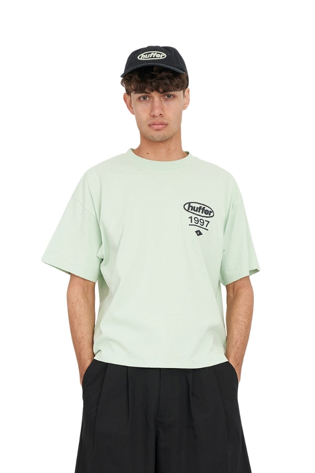 Block Crop Tee 220/Prime - Matcha