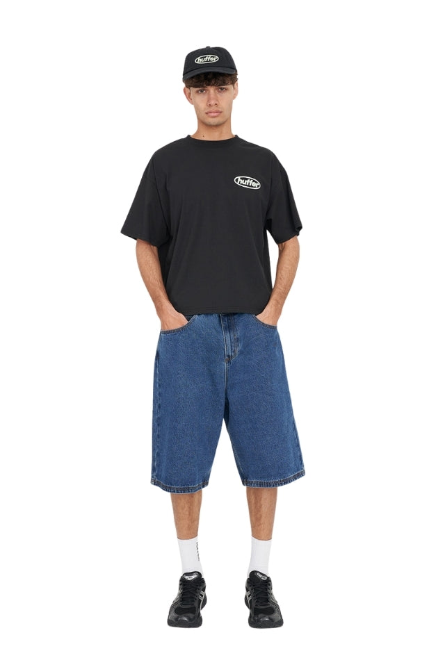 Block Crop Tee 220/Primed - Basalt