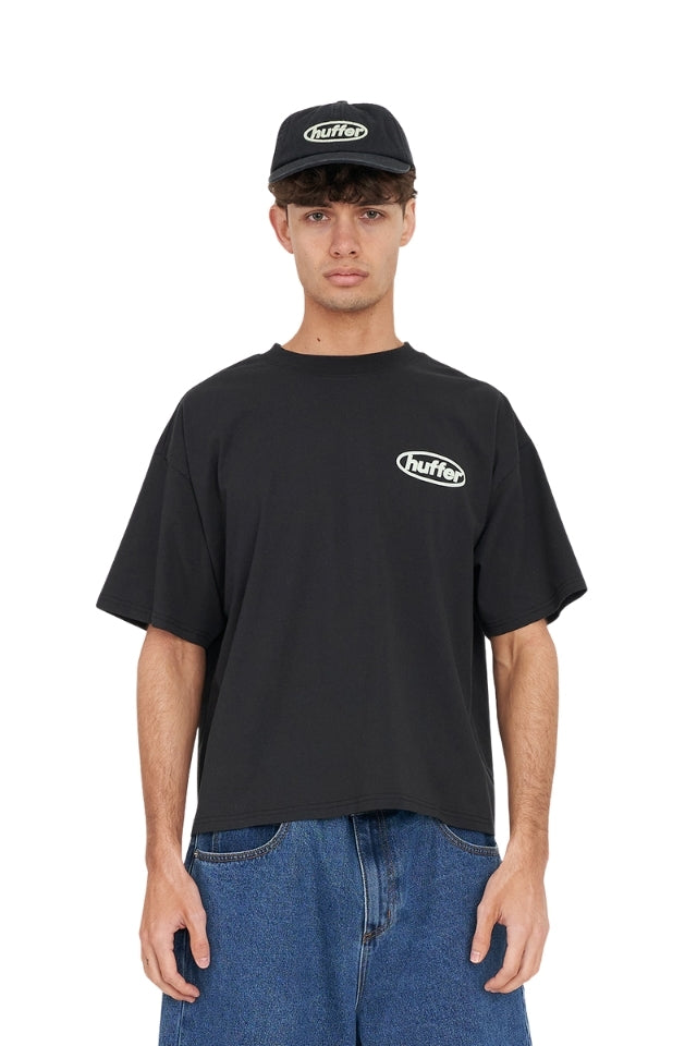 Block Crop Tee 220/Primed - Basalt