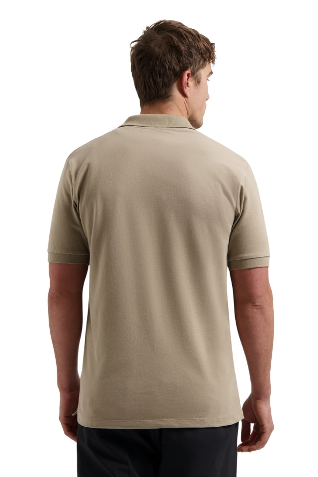 Bowie V-Neck Polo - Timber Wolf