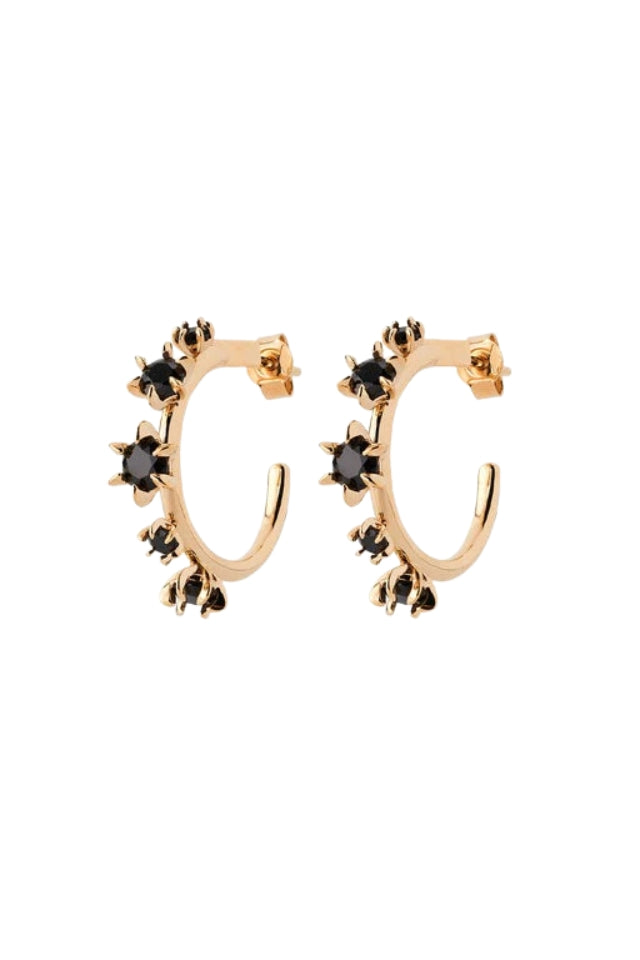 Baroque Earrings - Onyx