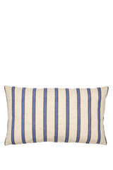 Broste Cushion Dagmar - Off White, Intense Blue
