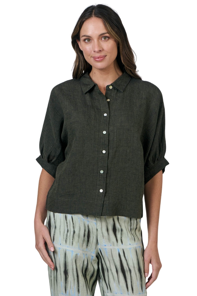 Button Top - Licorice