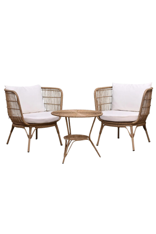 CLIFTON Outdoor 3-Piece Setting - Natural