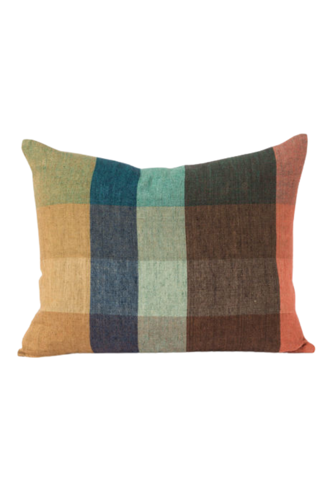 Cabin Linen Cushion Cover - Kermit/Multi