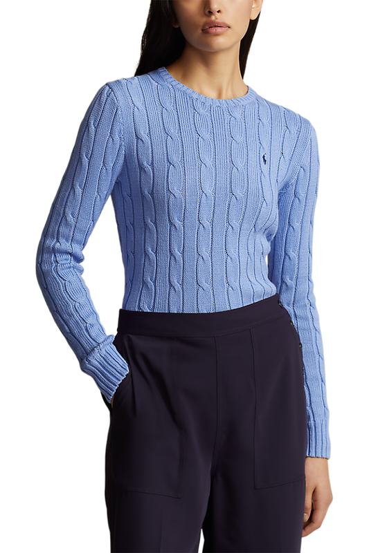 Cable Knit Sweater - New Litchfield Blue