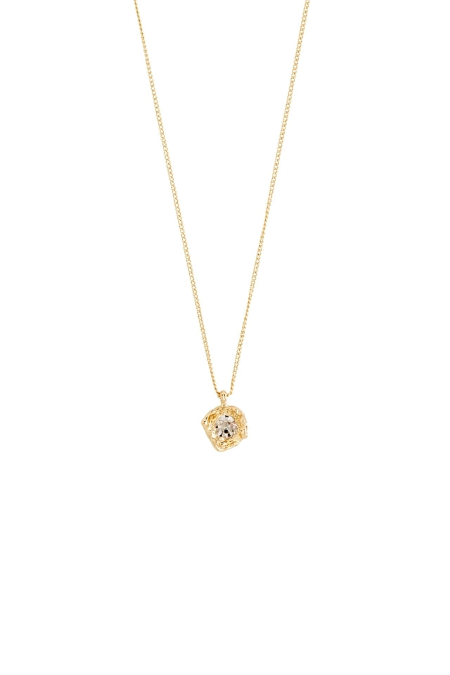 Callum Recycled Waterproof Gold Plated Necklace - Crystal