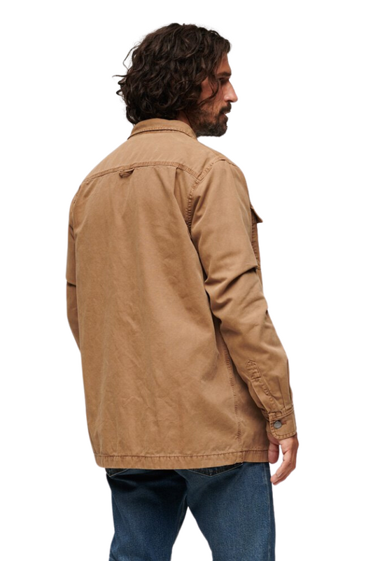 Canvas Workwear Overshirt - Classic Tan Brown