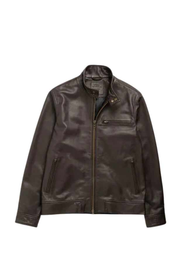 Canvastown Leather Jacket - Espresso