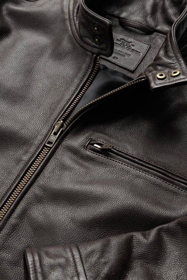 Canvastown Leather Jacket - Espresso
