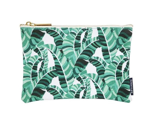 Banana Palm Large Travel Pouch