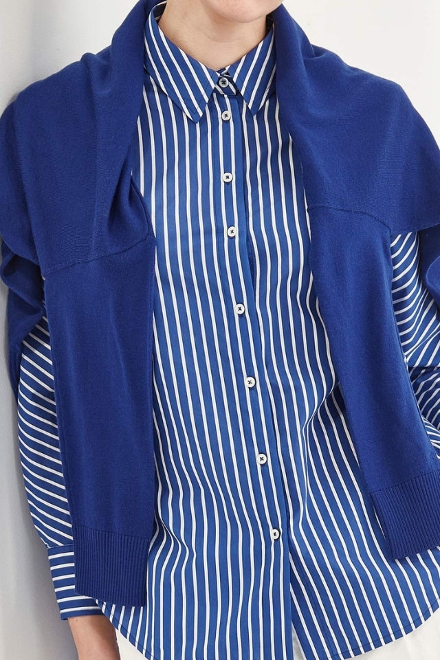 Carerra Stripe Shirt - Cobalt Stripe