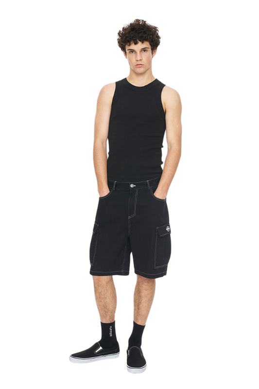 Cargo Canvas Short/World Black/White