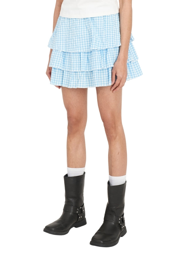 Catalina Rara Mini Skirt - Blue/Chalk