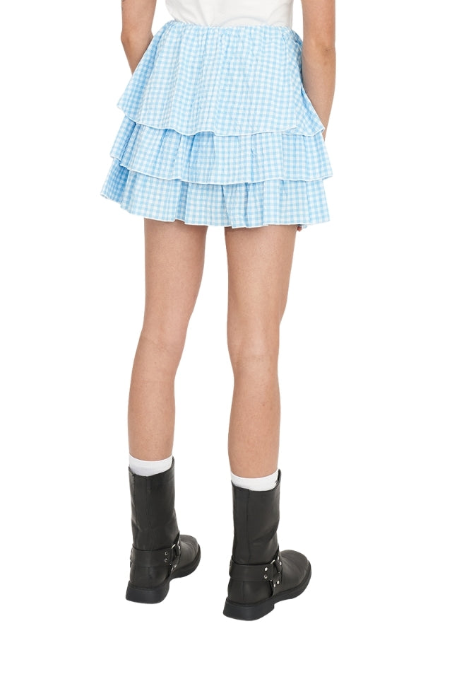 Catalina Rara Mini Skirt - Blue/Chalk