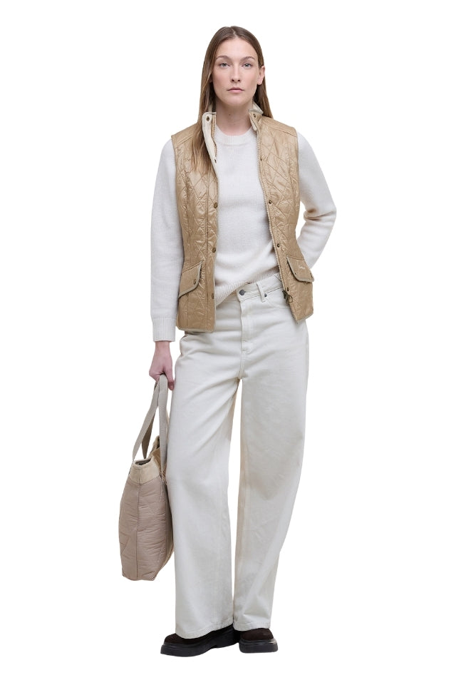 Cavalry Quilted Gilet - Light Fawn