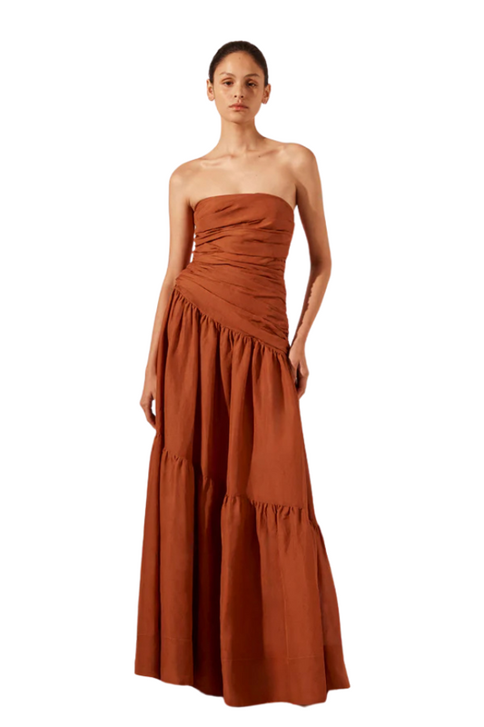 Celeste Strapless Tiered Maxi Dress