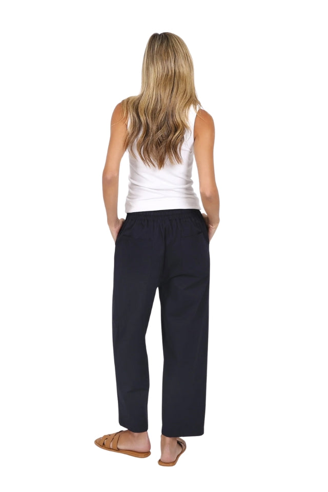 Charlie Barrel Jean - Navy