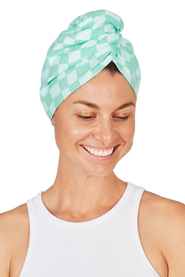 Hair Wrap Collection - Check Mate