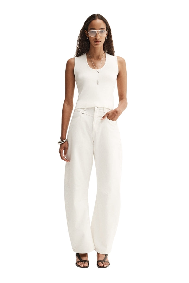 Chelsea Denim Jean - White