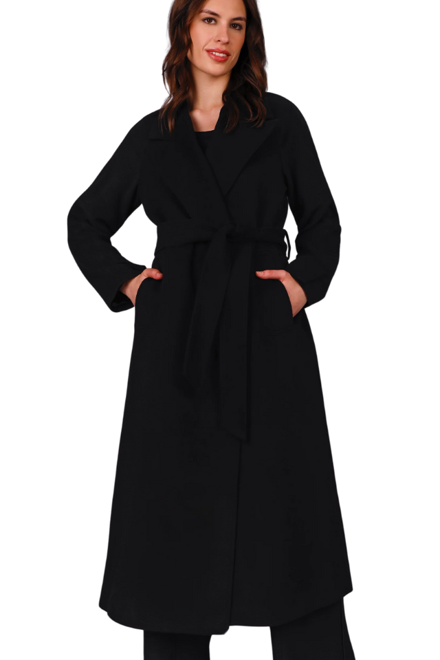 Chief Wool Belted Wrap Coat