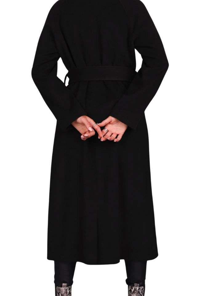 Chief Wool Belted Wrap Coat