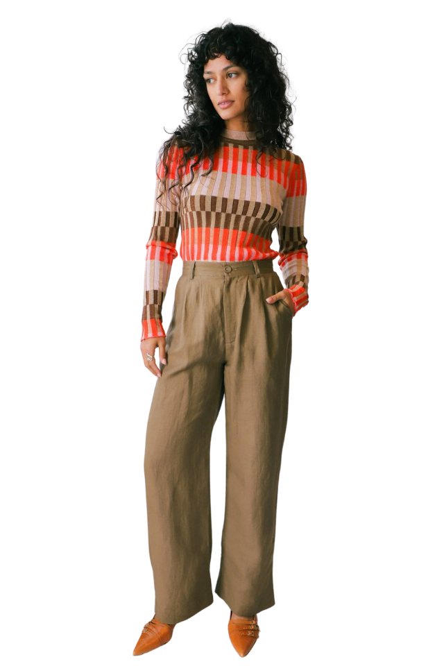 Chloe Pleat Linen