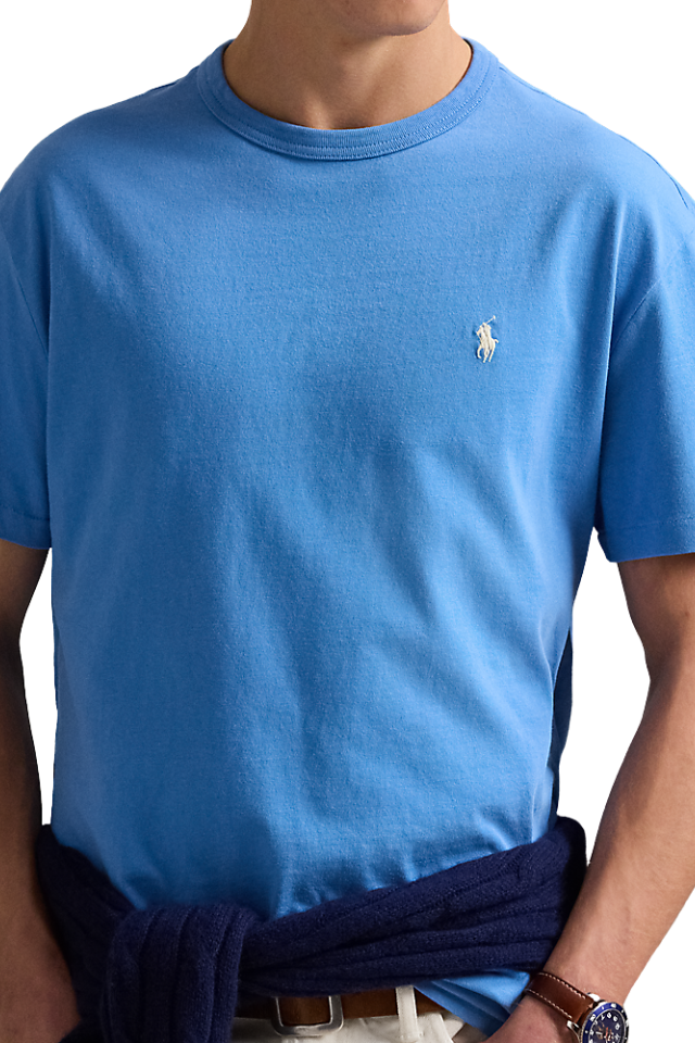 Classic Fit Jersey Crewneck T-Shirt - Blue Orbit