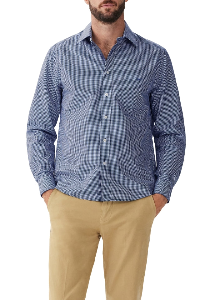 Classic Shirt - Navy, White