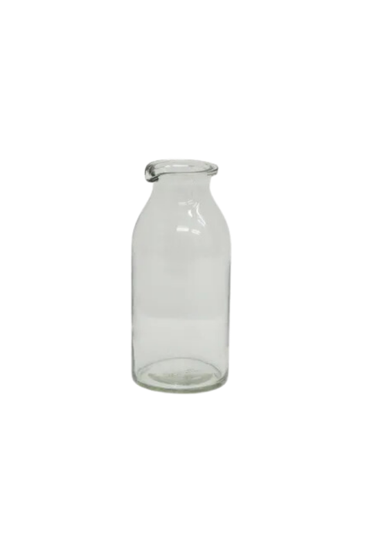 Clear Bottle Vase Short