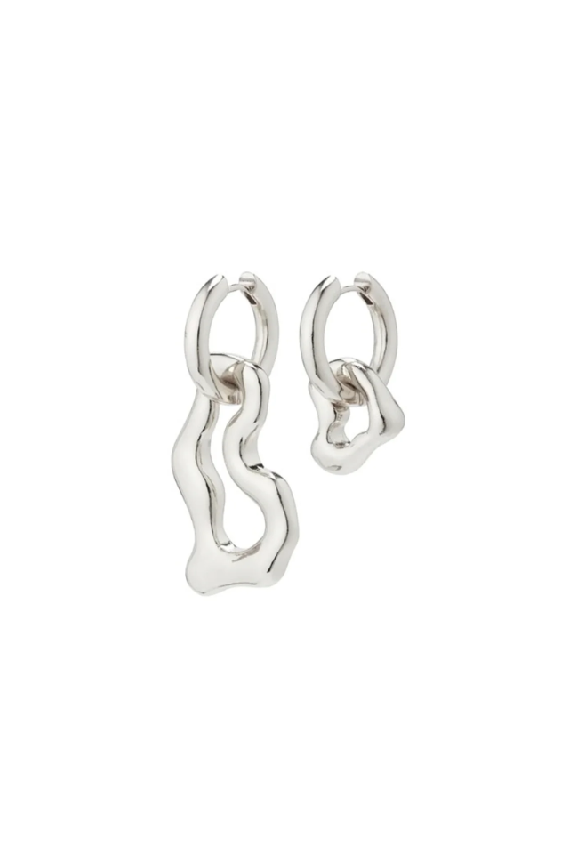 Cloud Recycled Earrings - Silver Plated