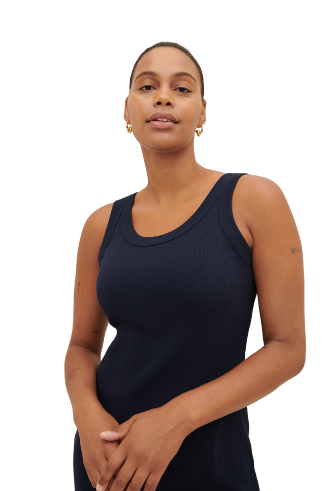 Column Rib Dress