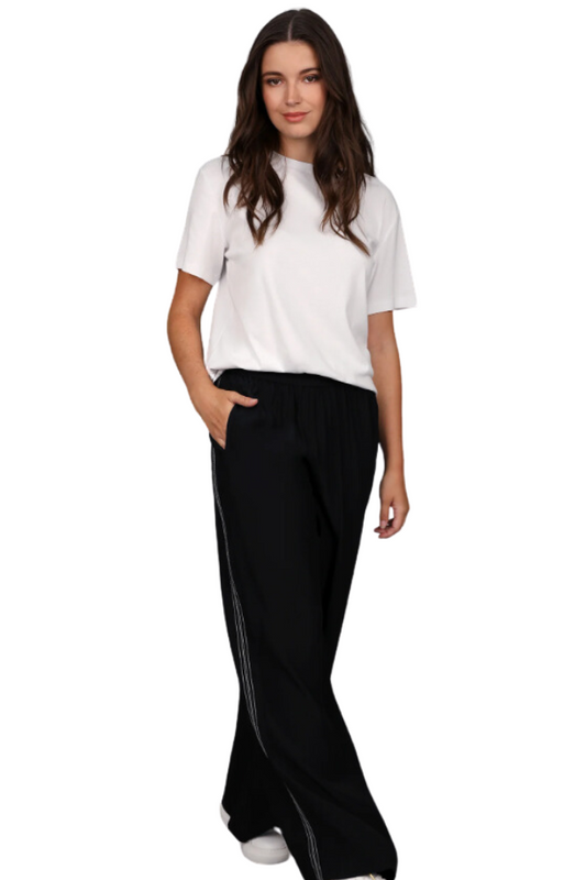 Contrast Wide Leg Pant