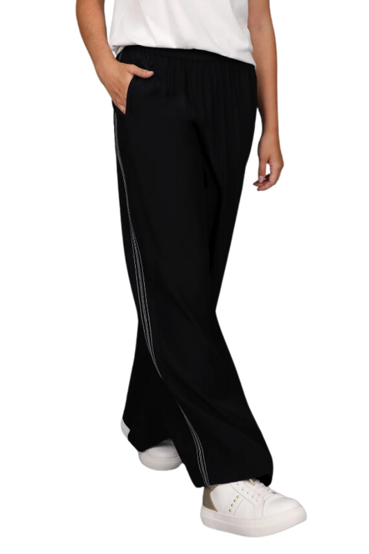 Contrast Wide Leg Pant