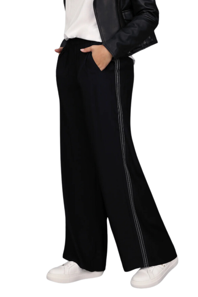 Contrast Wide Leg Pant