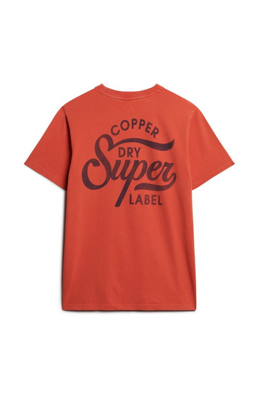 Copper Label Chest Graphic Tee - Denim Co Rust Orange