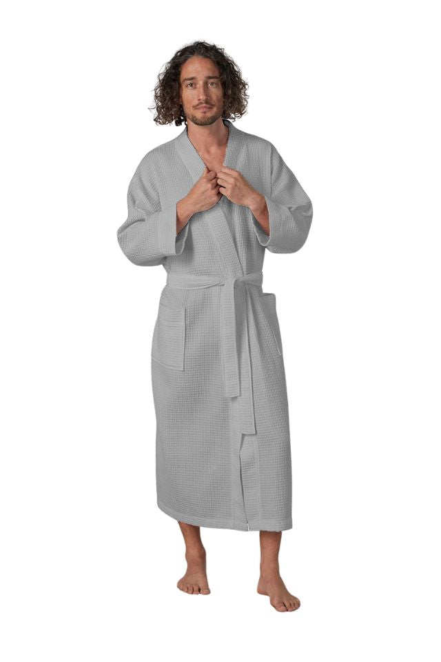 Waffle Robe - Grey