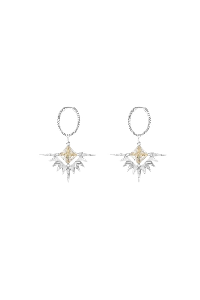 Solstice Sleepers | Silver & Pale Lemon