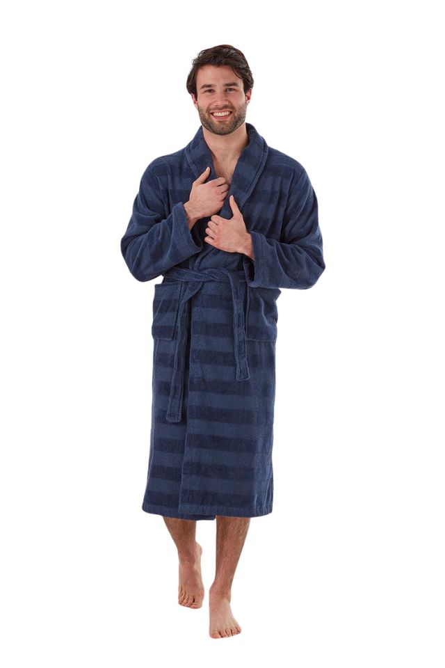 Aiden Robe - Navy