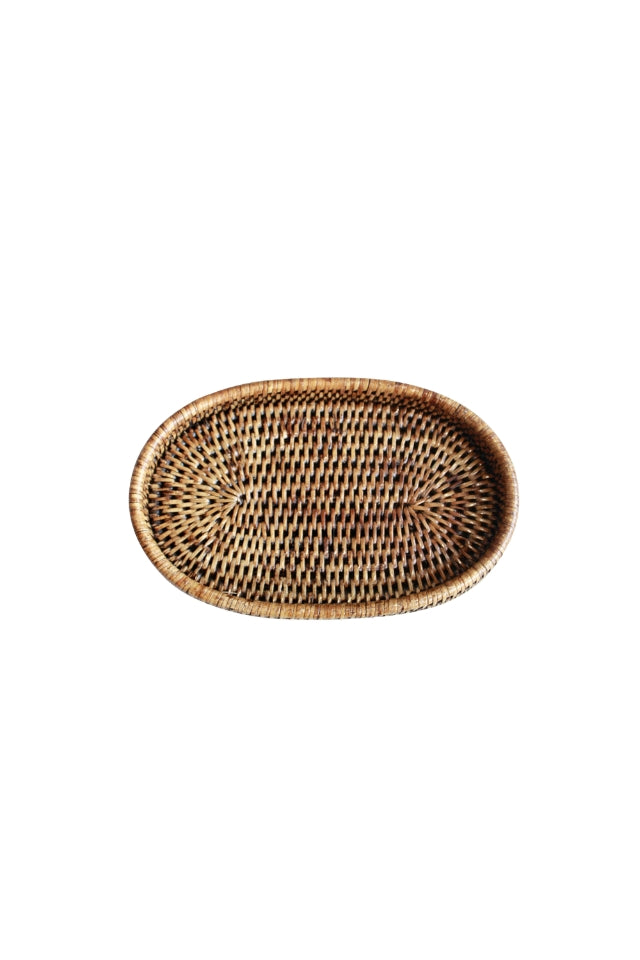 Rattan Oval Tray - Small