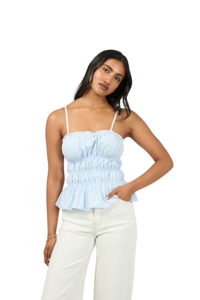 Cora Top - Sky Blue